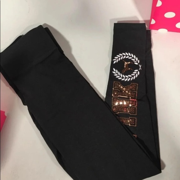 NWT pink bling leggings xs - Picture 2 of 3